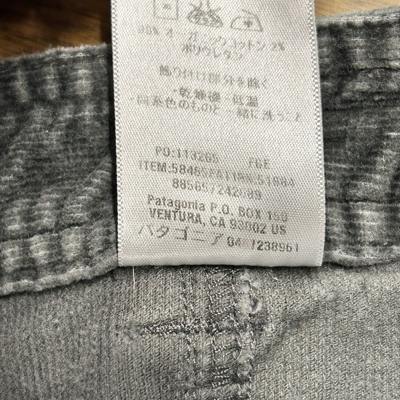 Patagonia Womens Gray Organic Corduroy A-line Short Skirt Pockets Size 4 Y2K - Picture 5 of 13